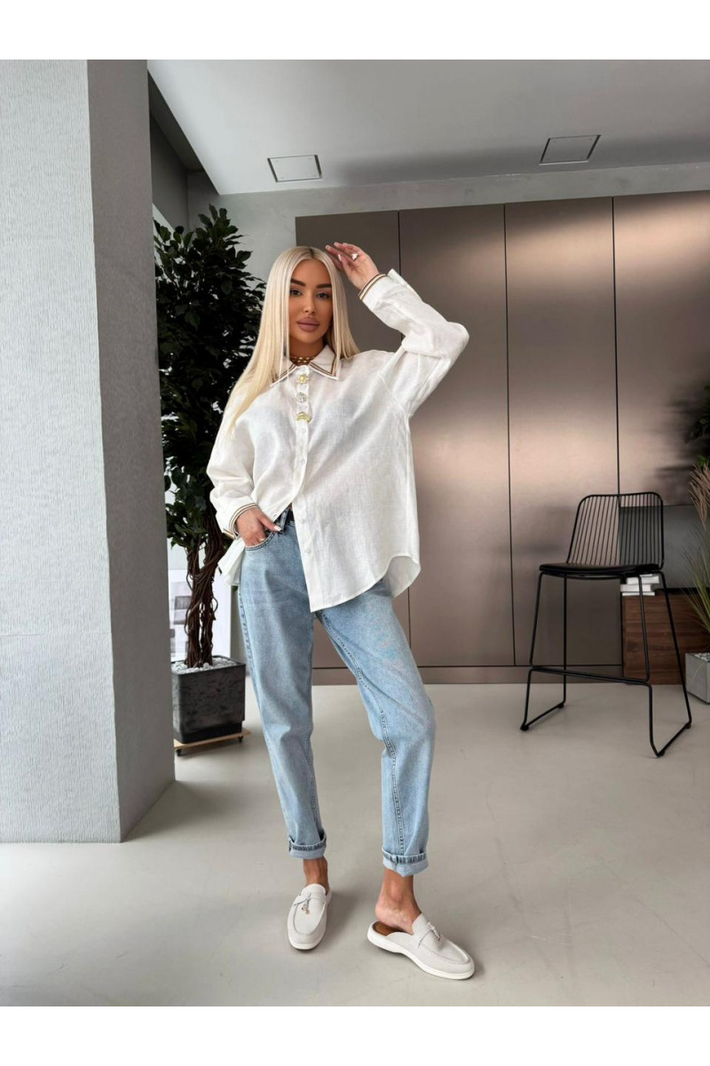 Valentino Женская белая рубашка premium