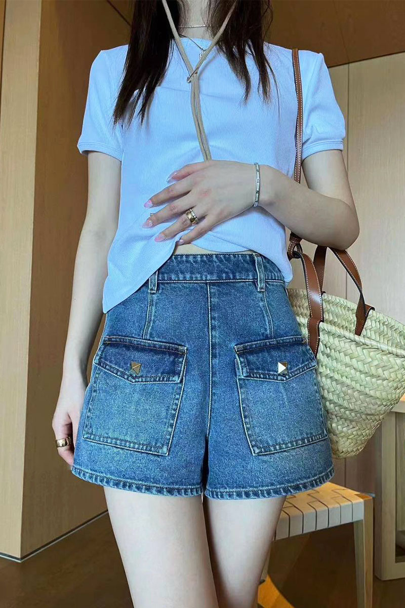Valentino Женские джинсовые шорты 
