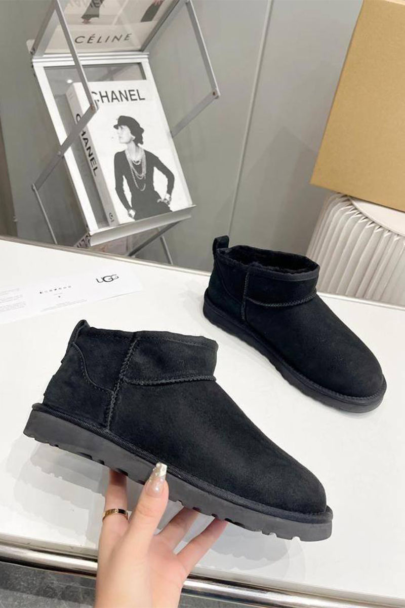 UGG Мужские чёрные ботинки 