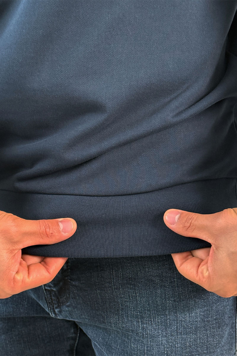 Moncler Мужской тёмно-синий свитшот logo-print