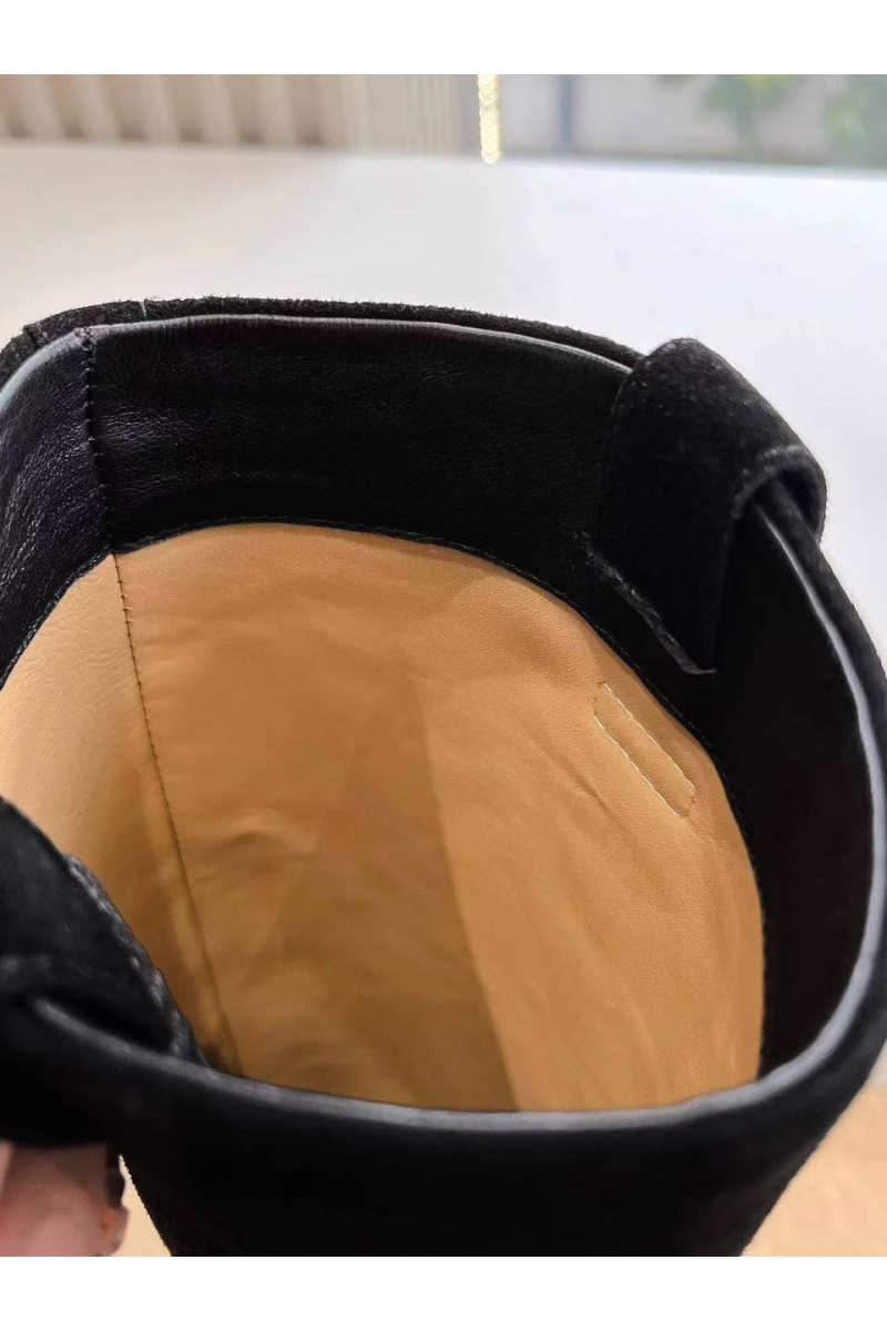 Hermes Женские замшевые сапоги Premium - Black
