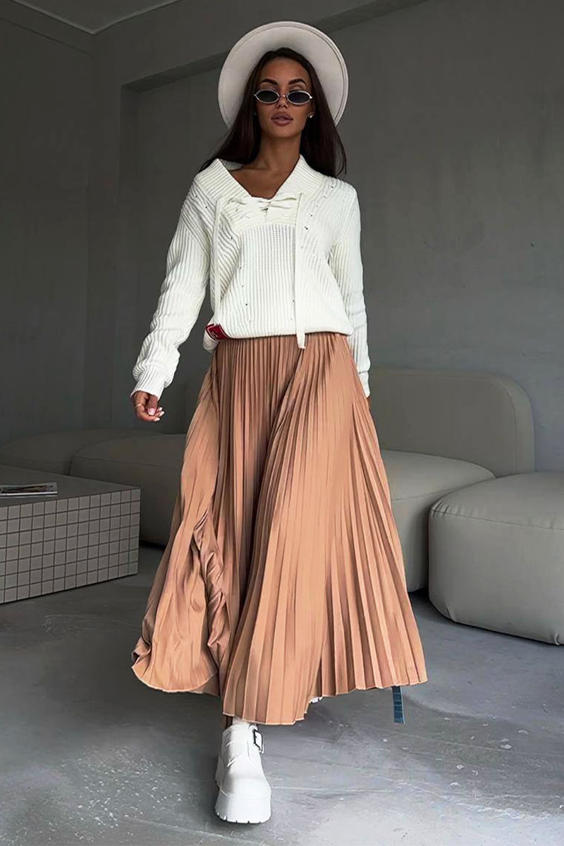 Prada Женская юбка бежевого цвета