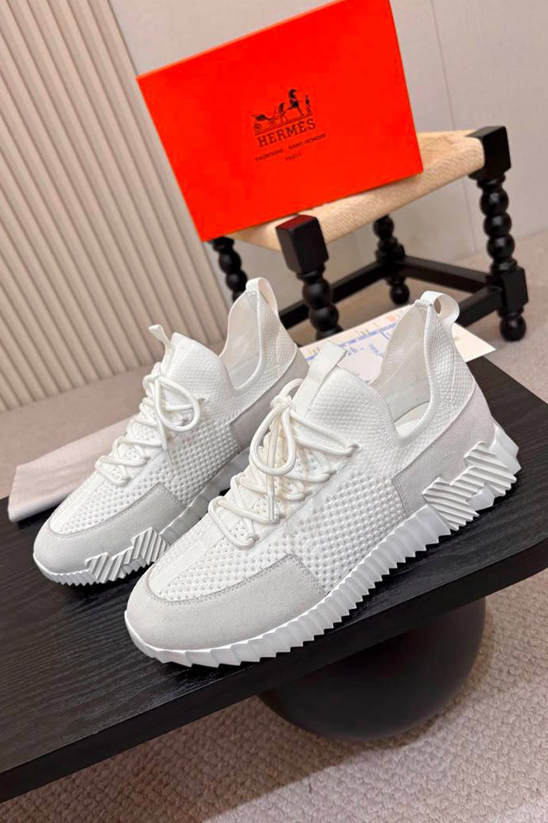 Hermes Текстильные кроссовки lift slip-on