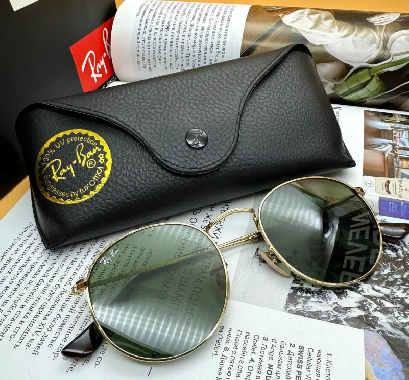 Ray Ban Солнцезащитные очки Round Metal - Green