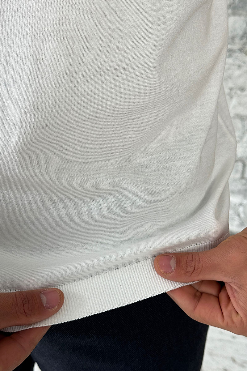 Loro Piana Мужское белое поло