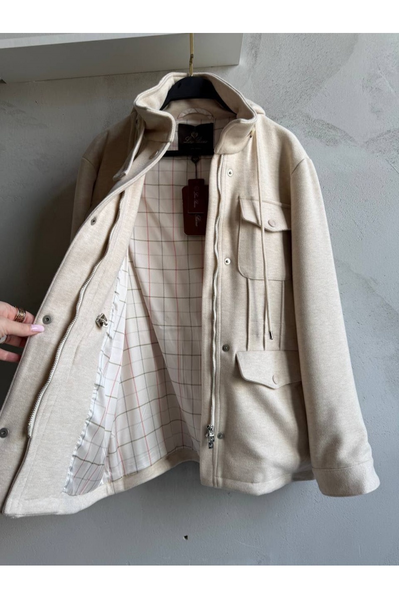 Loro Piana Женская бежевая куртка premium