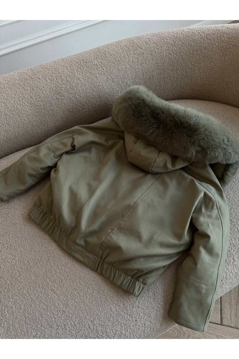 Designer Clothing Женский пуховик с мехом