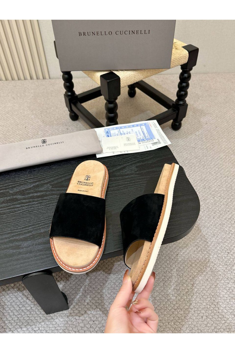 Designer Мужские замшевые шлёпанцы 