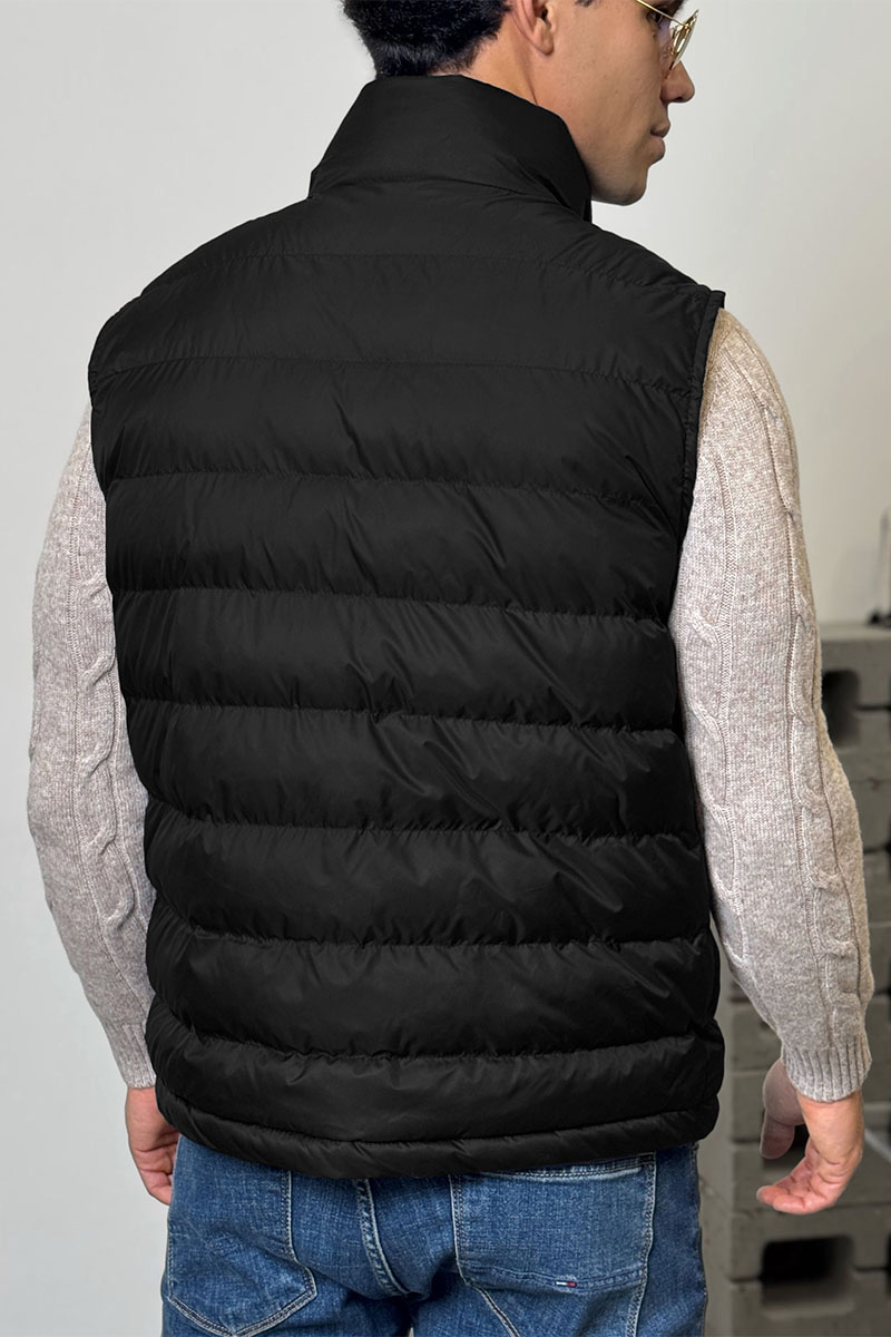 Hugо Воss Мужской чёрный жилет 