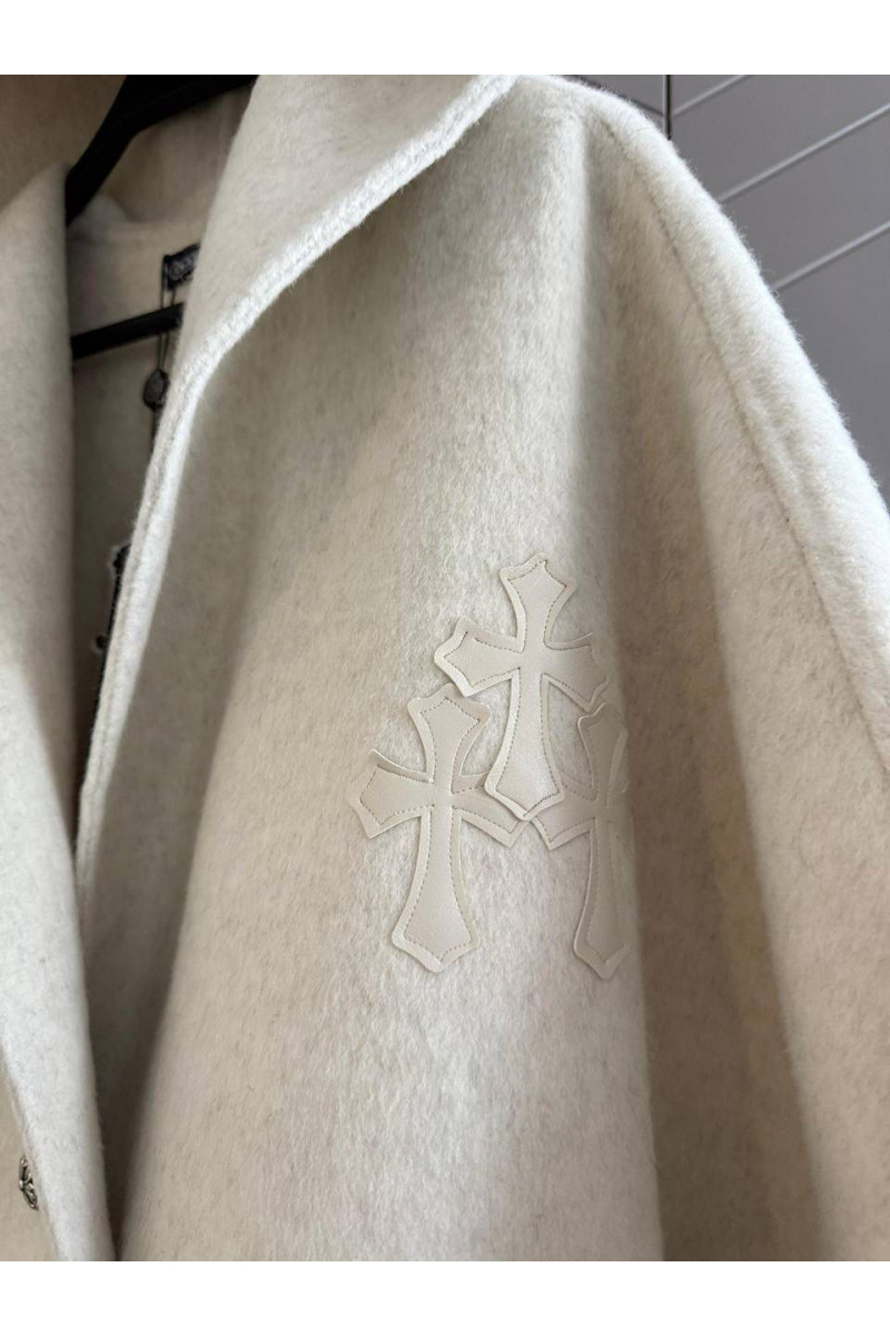 Chrome Hearts Женское пальто с капюшоном premium - Beige