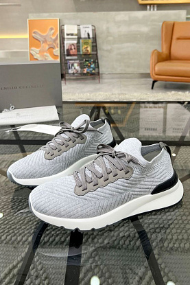 Мужские кроссовки knitted - Grey