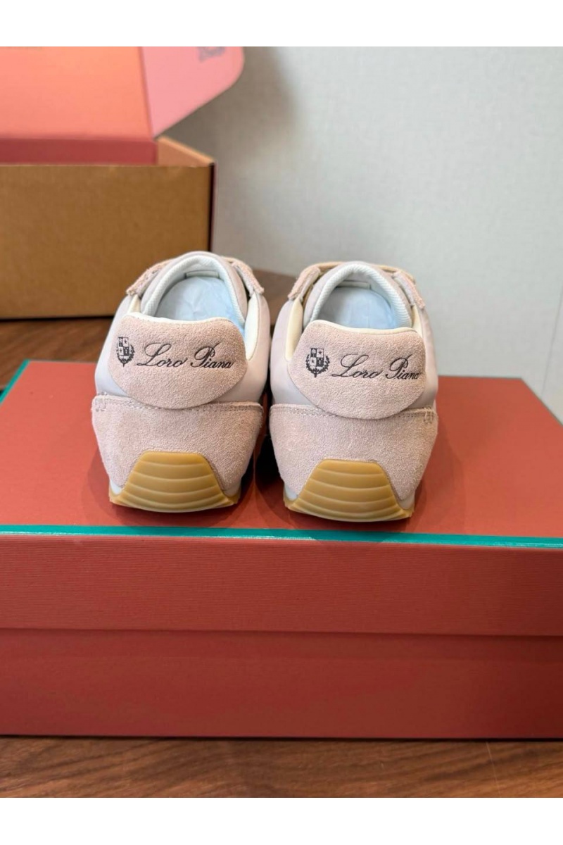 Loro Piana Женские замшевые кроссовки Fast Walk premium