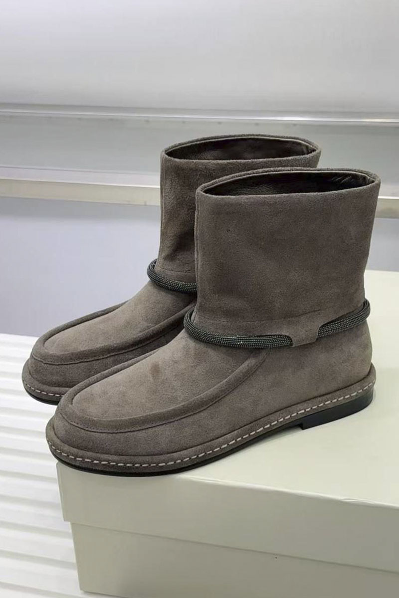 Designer Женские замшевые сапоги premium - Beige