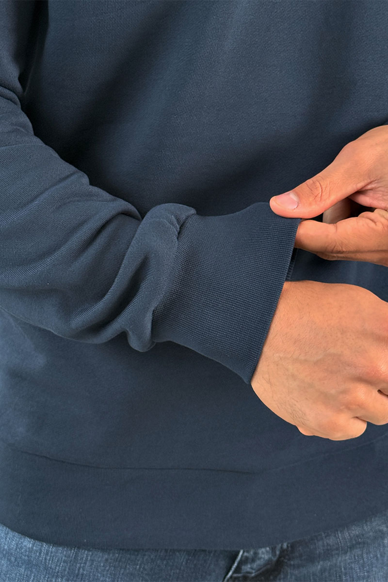 Moncler Мужской тёмно-синий свитшот logo-print