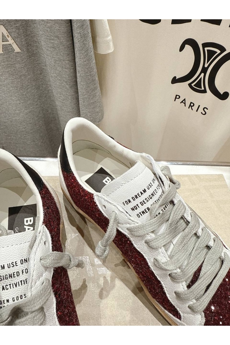 Designer Clothing Женские кожаные кроссовки Golden Goose Super Star premium