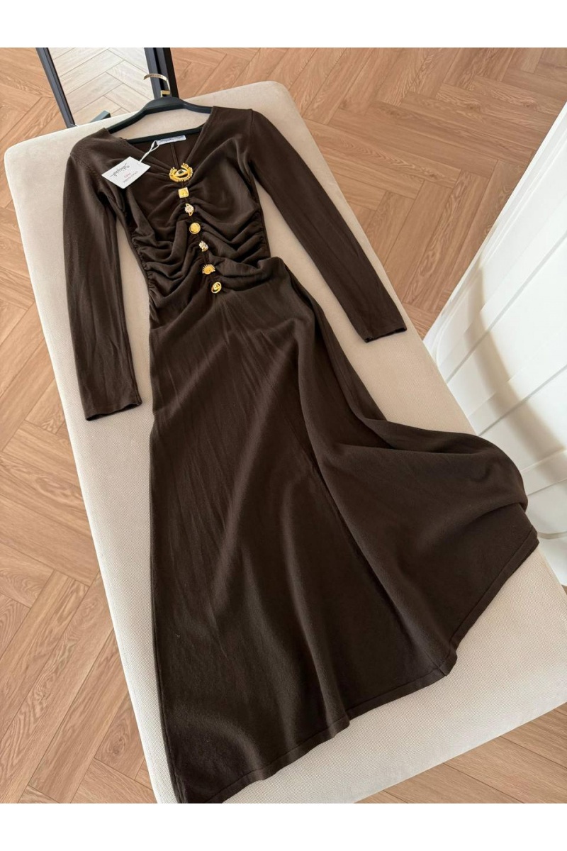 Schiaparelli Женское трикотажное платье Premium - Chocolate