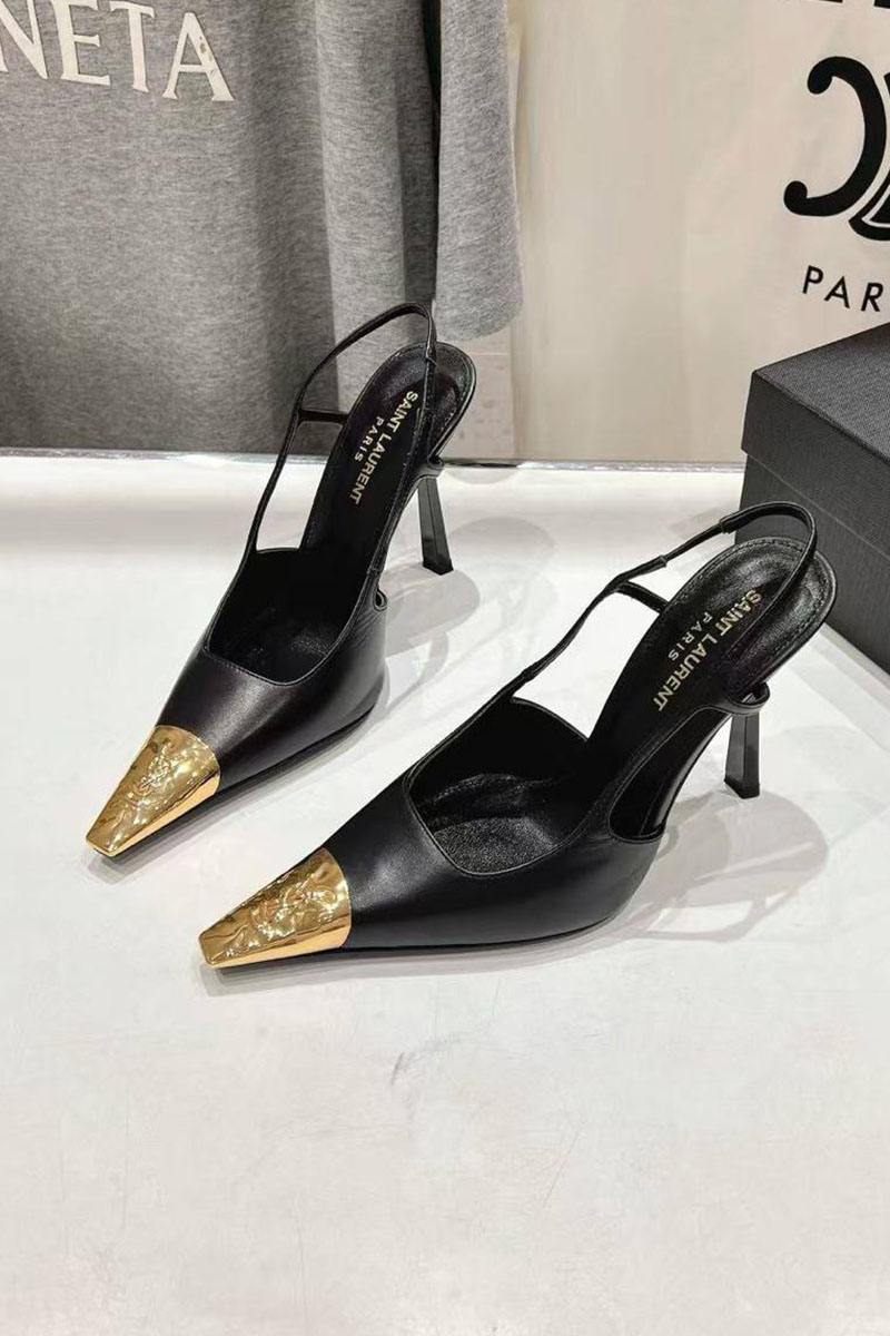Yves Saint Laurent Женские кожаные туфли premium