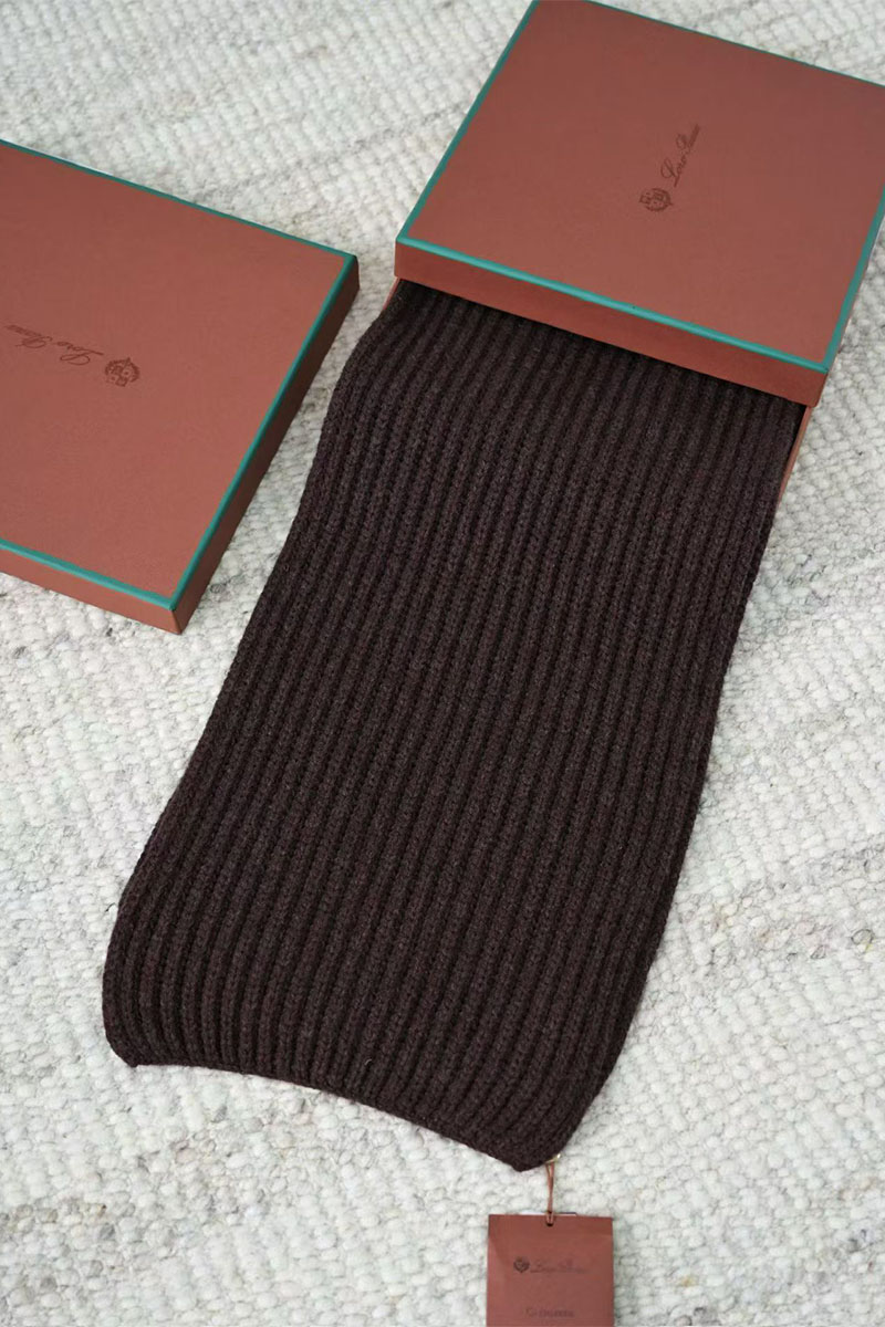 Loro Piana Кашемировый шарф premium - Coffee