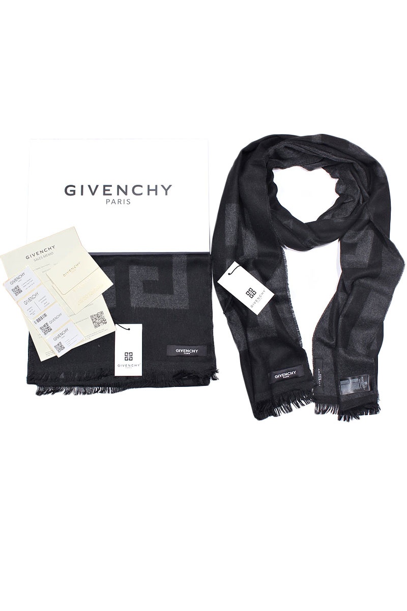 Givenchy Брендовый шарф с логотипом 185x35 см