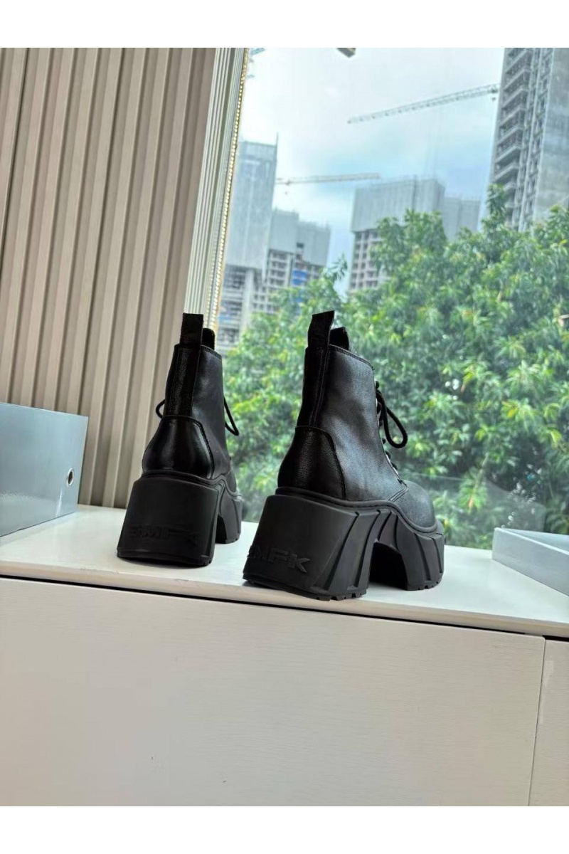 Designer Clothing Женские кожаные ботинки на платформе SMFK premium