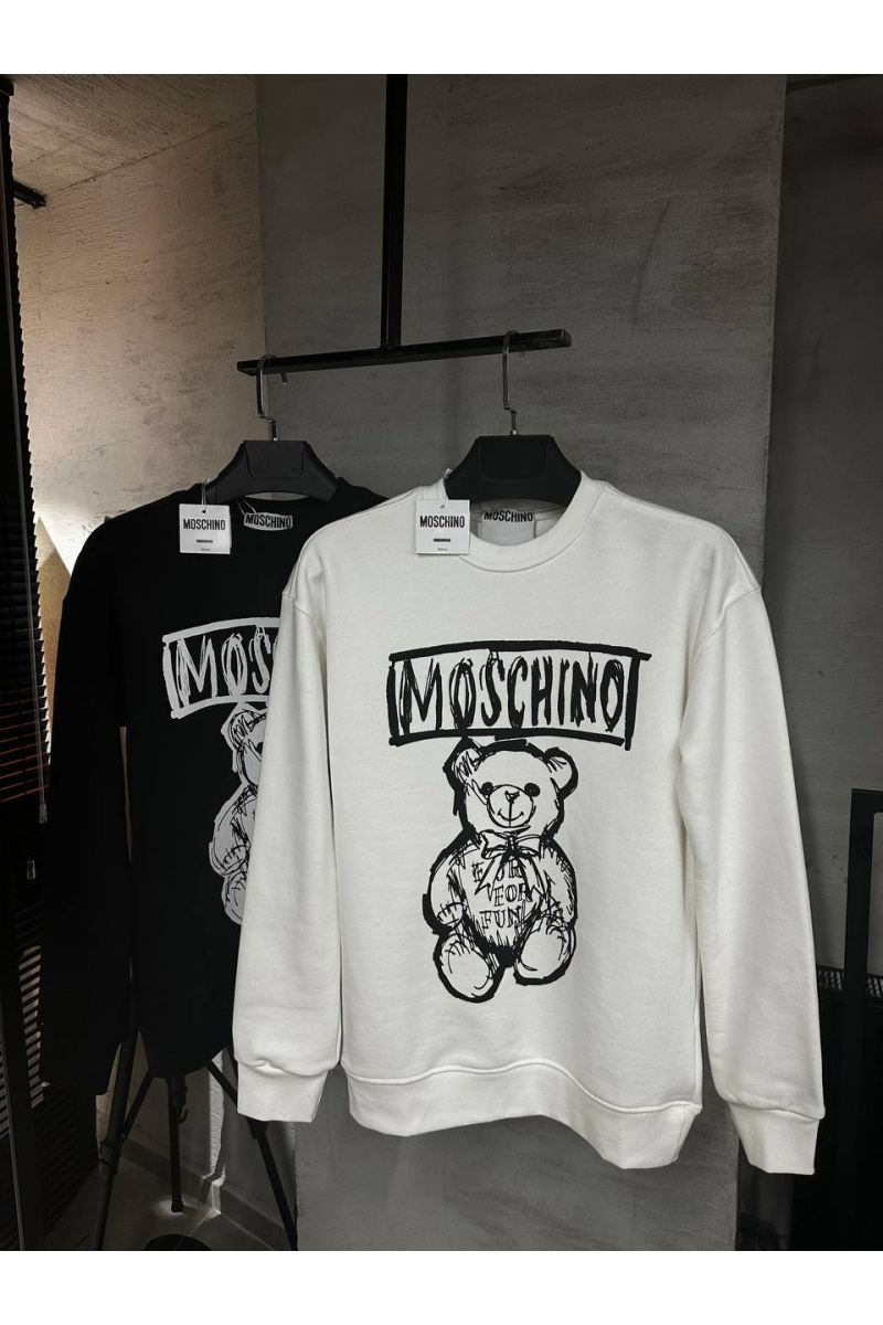 Moschino Мужской чёрный свитшот Teddy Bear