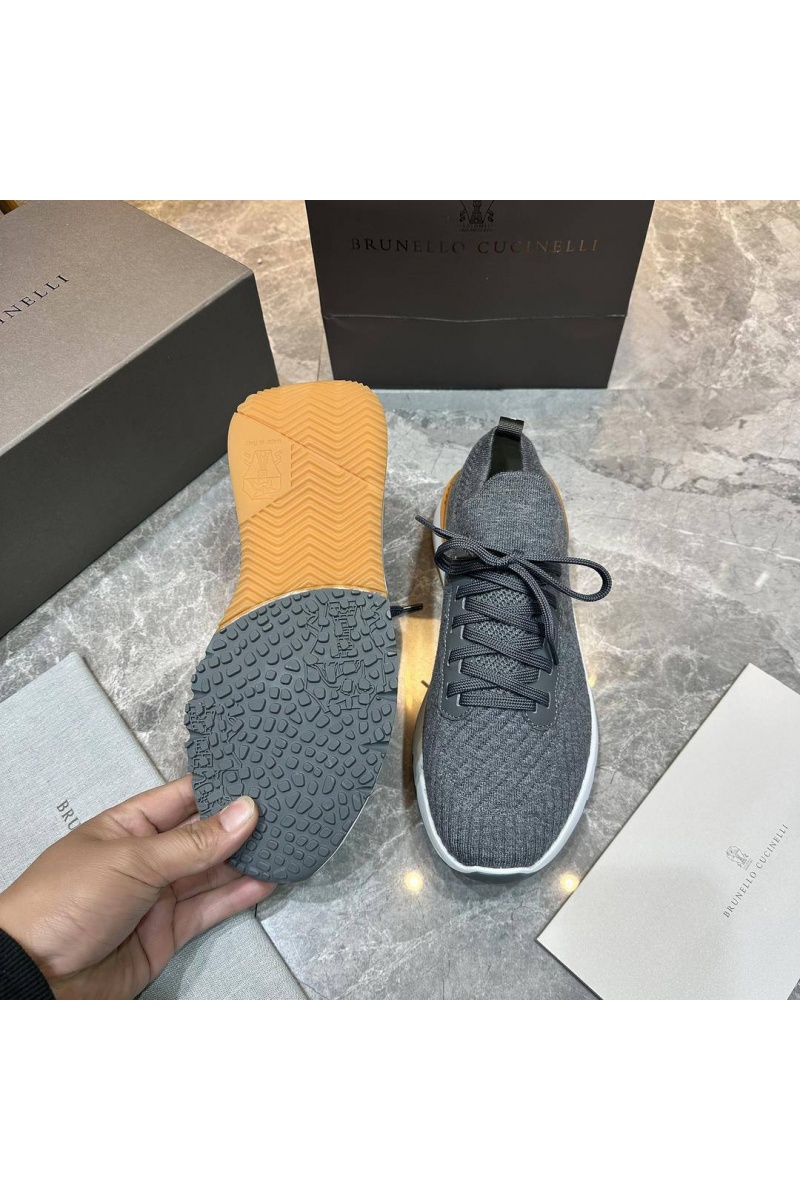 Designer Мужские кроссовки knitted - Grey