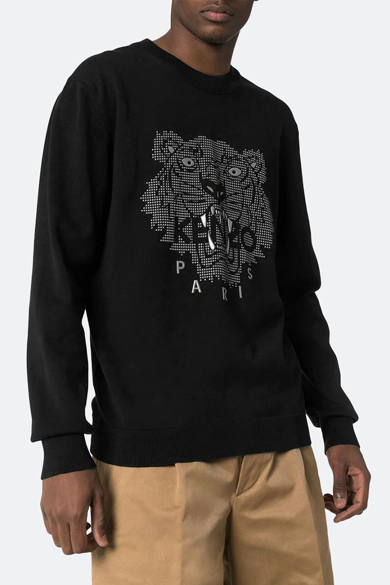 Kenzo Чёрный свитшот Tiger motif