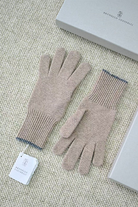 Кашемировые перчатки premium - Beige 