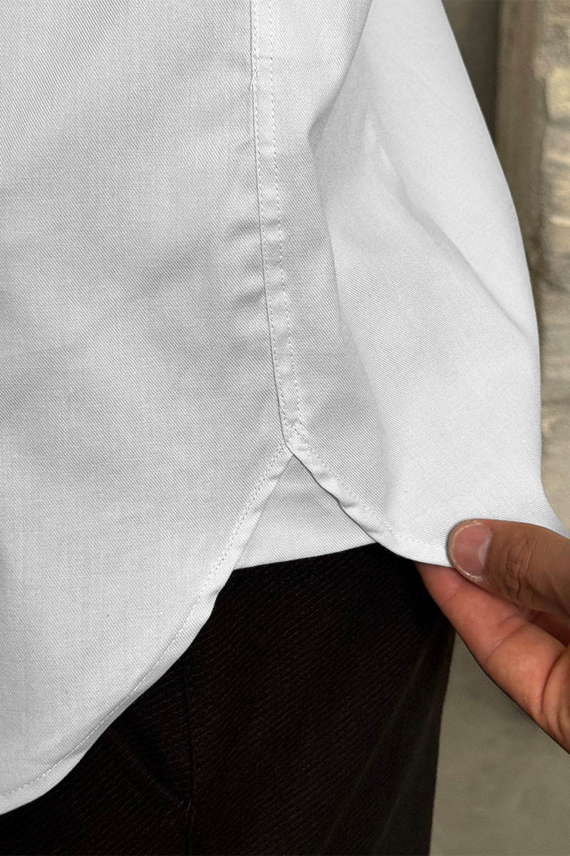 Burberry Мужская рубашка logo-embroidered - White 