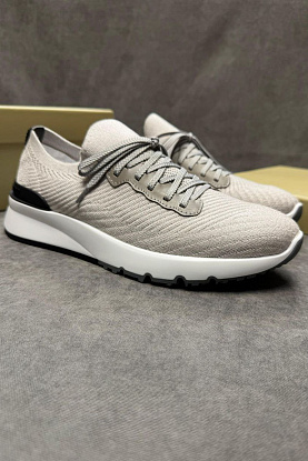 Мужские кроссовки knitted - Light Beige