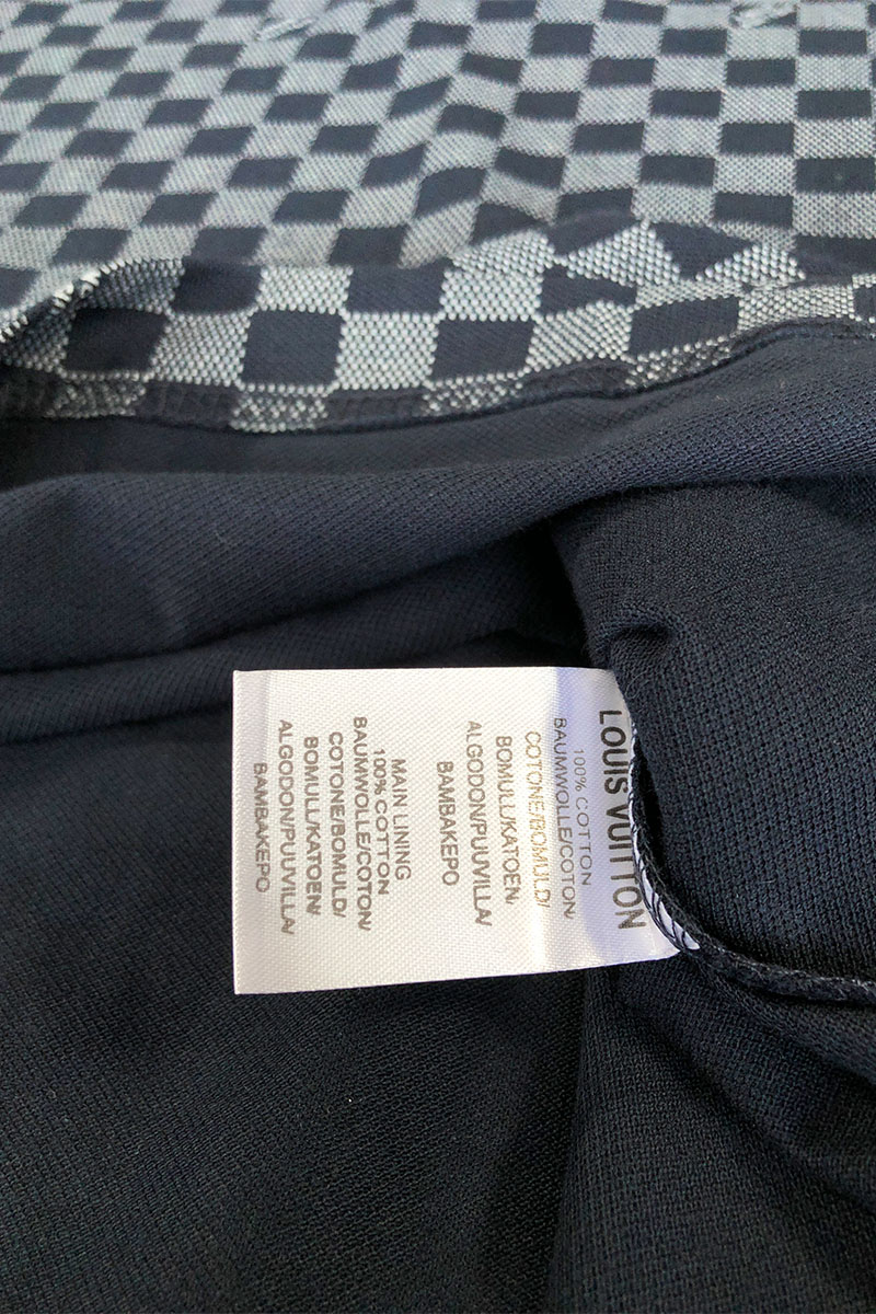 Lоuis Vuittоn Мужское брендовое поло тёмно-синего цвета