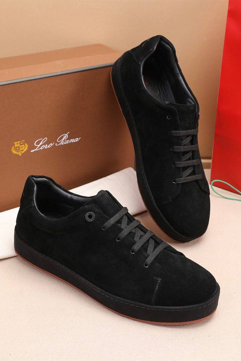 Loro Piana Мужские замшевые кроссовки
