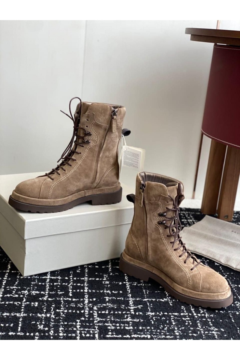 Designer Женские замшевые ботинки Premium - Brown