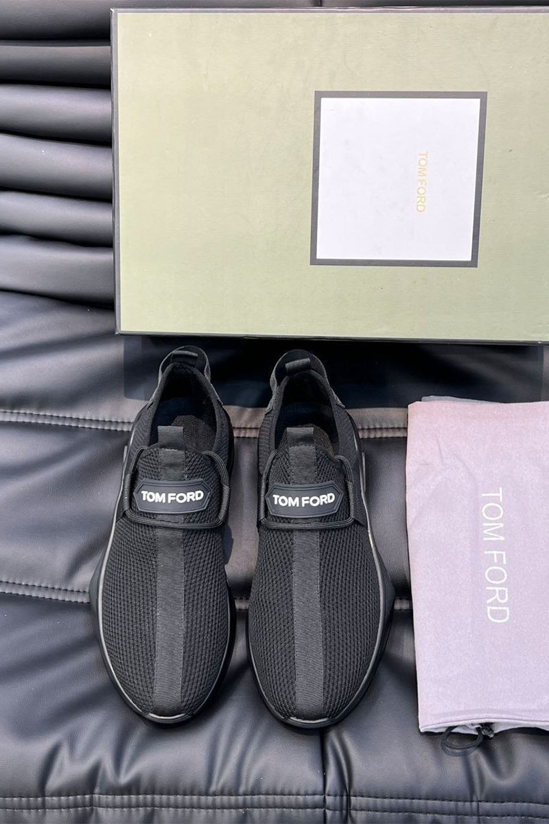Tom Ford Мужские кроссовки чёрного цвета