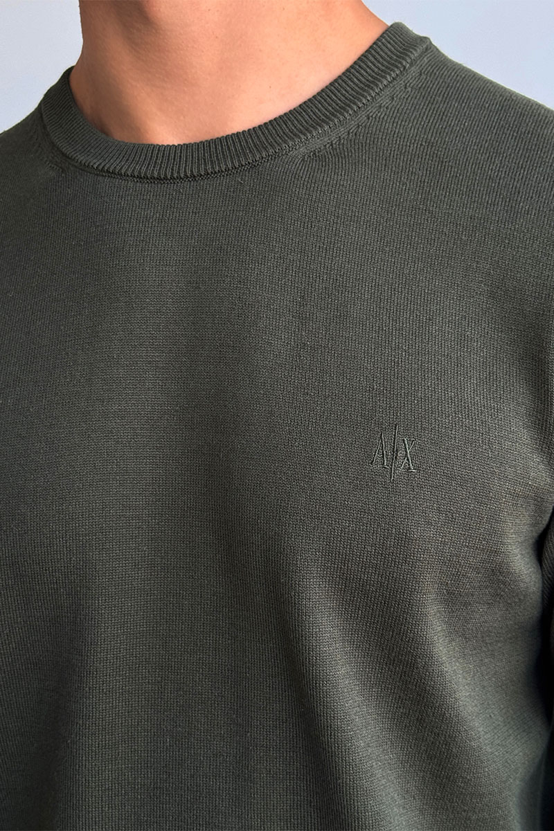 Emporio Armani EA7 Джемпер зелёного цвета 