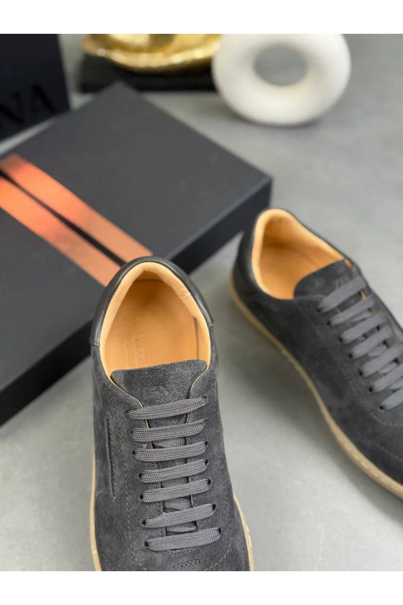 Zegna Мужские замшевые кроссовки "232"