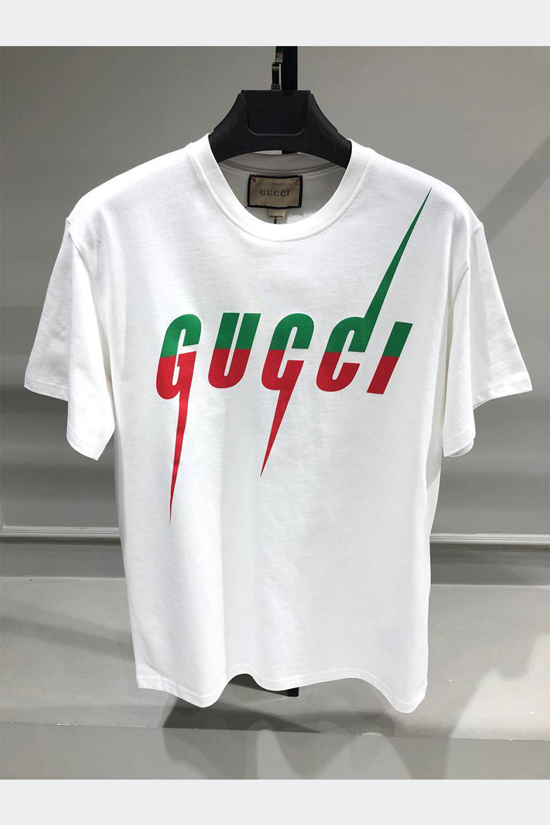 Gucci Белая оверсайз футболка Blade print