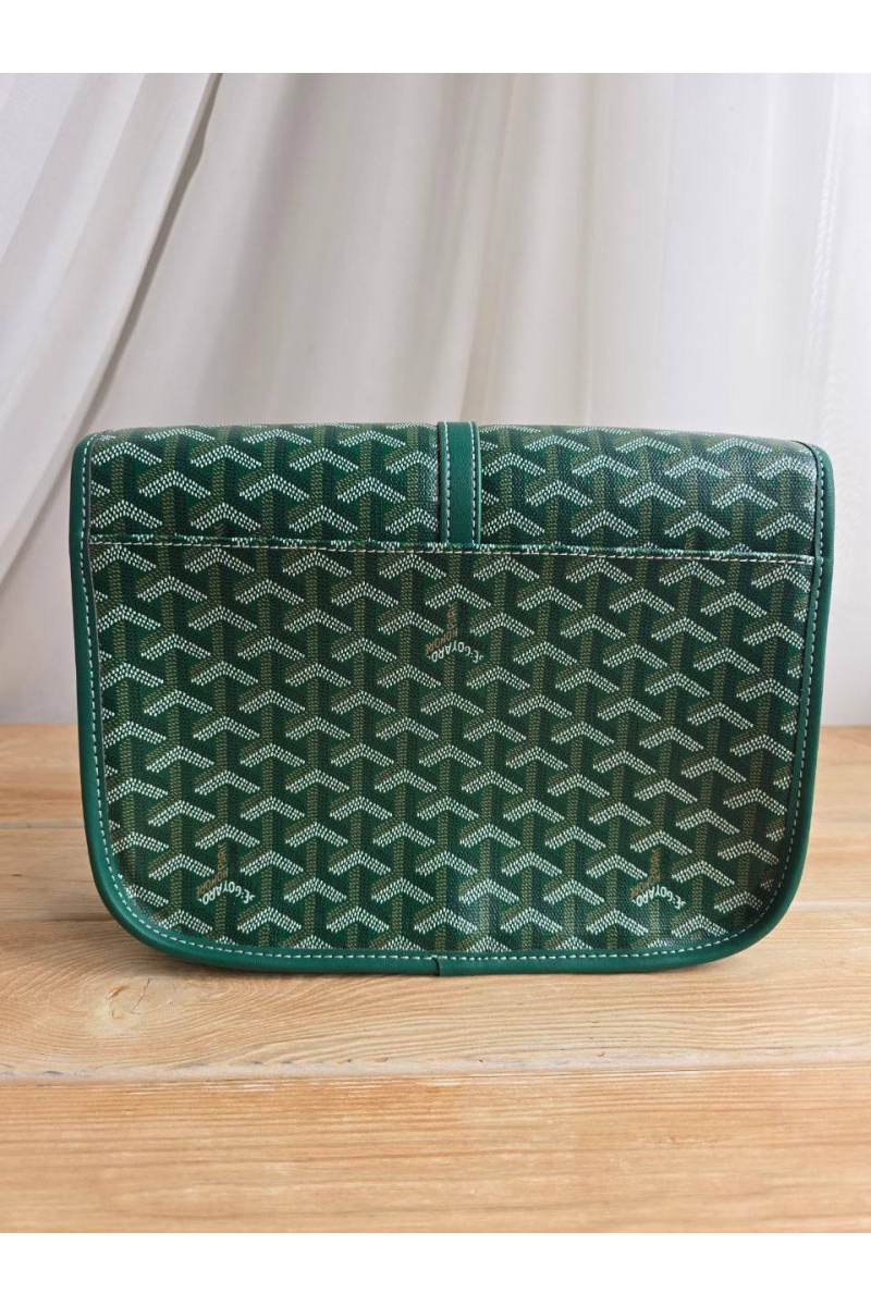 Designer Clothing Кожаная сумка Goyard Belvedere MM 27x21 см