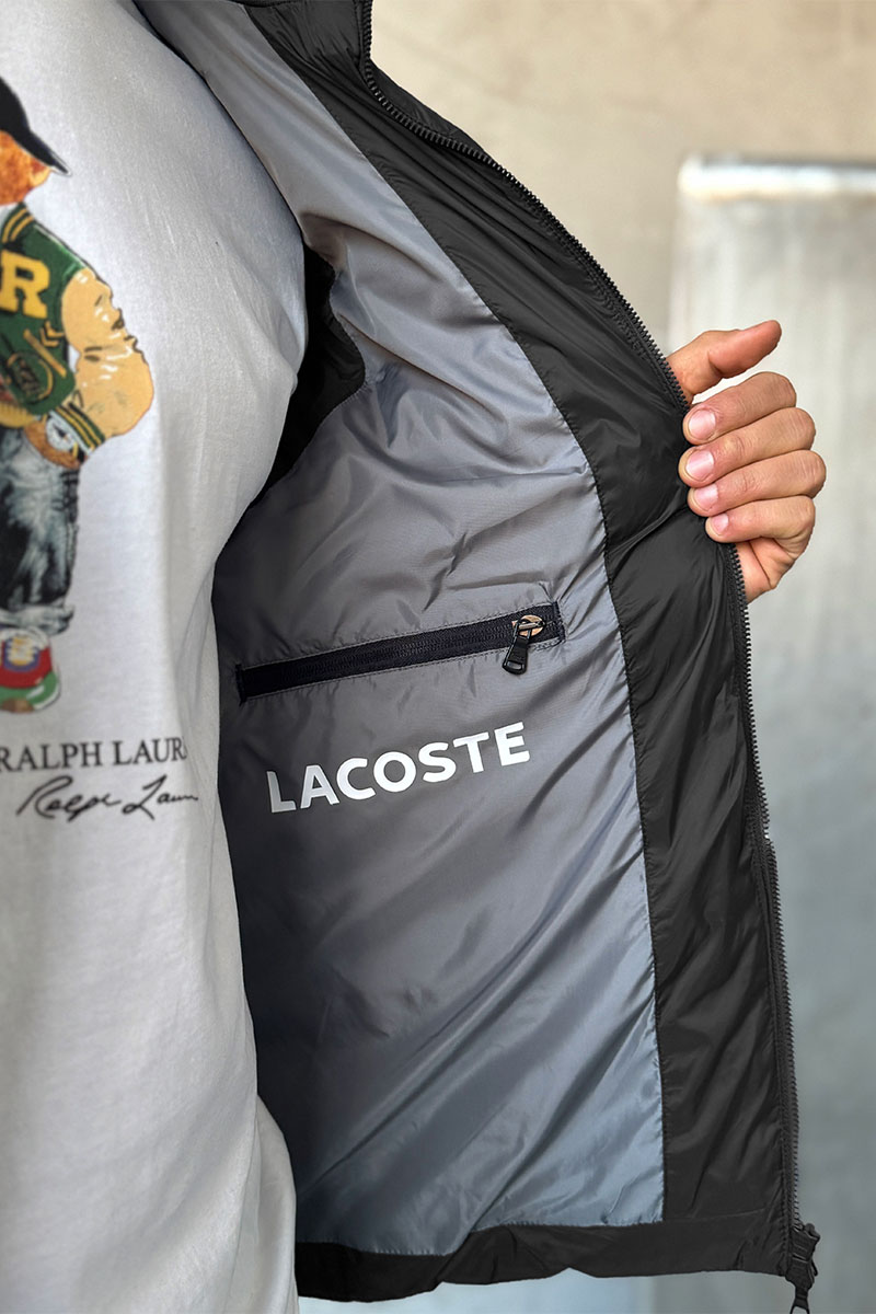 Lacoste Мужской жилет цвета антрацит 