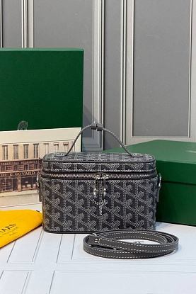 Кожаная сумка Goyard Muse Mini Vanity ​premium 16,5x10,5x8 см