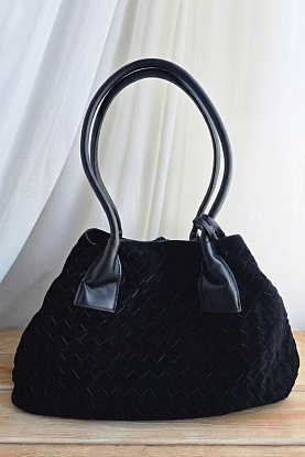 Замшевая сумка intrecciato 42x26