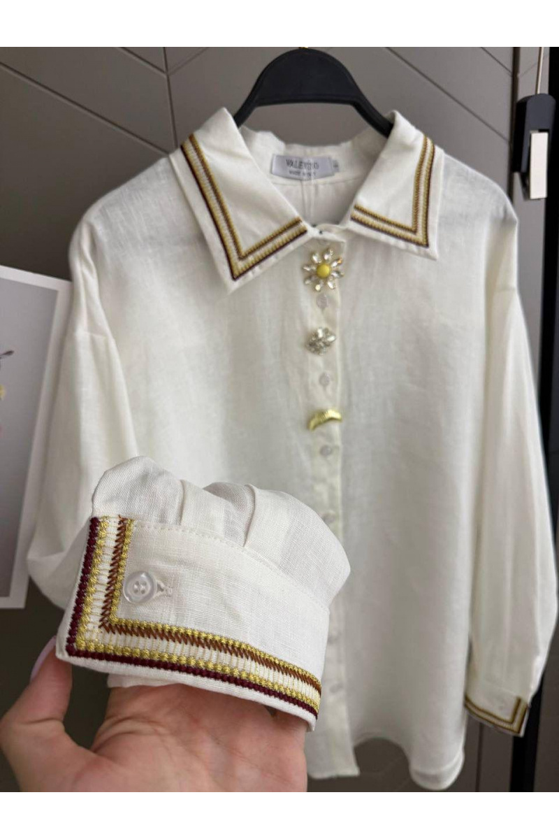 Valentino Женская белая рубашка premium