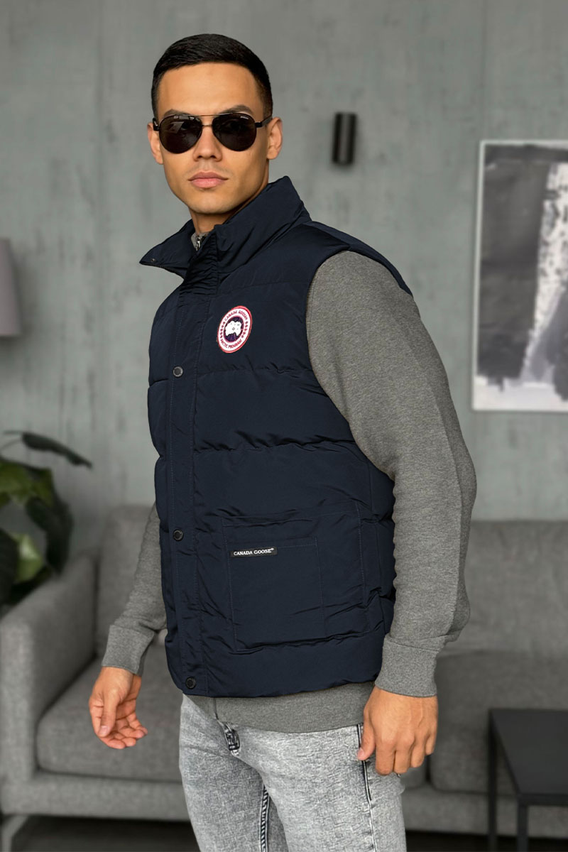 Canada Goose Жилет тёмно-синего цвета logo-patch 
