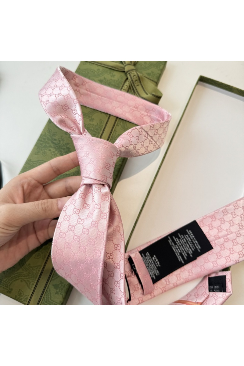 Gucci Галстук GG Monogram premium 146x7 см - Pink