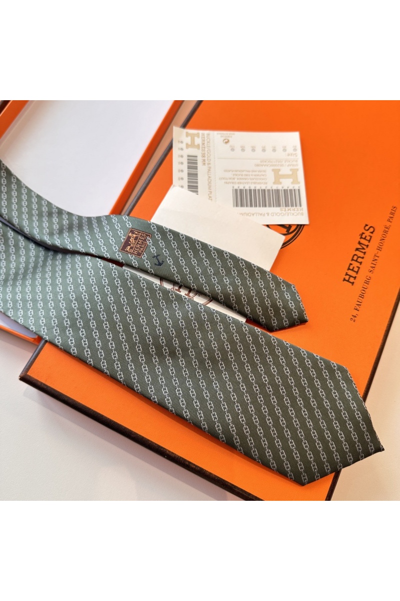 Hermes Галстук Jetez l'Ancre premium - Grey