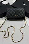 Кожаная сумка Wallet on Chain premium 19x12x4 см