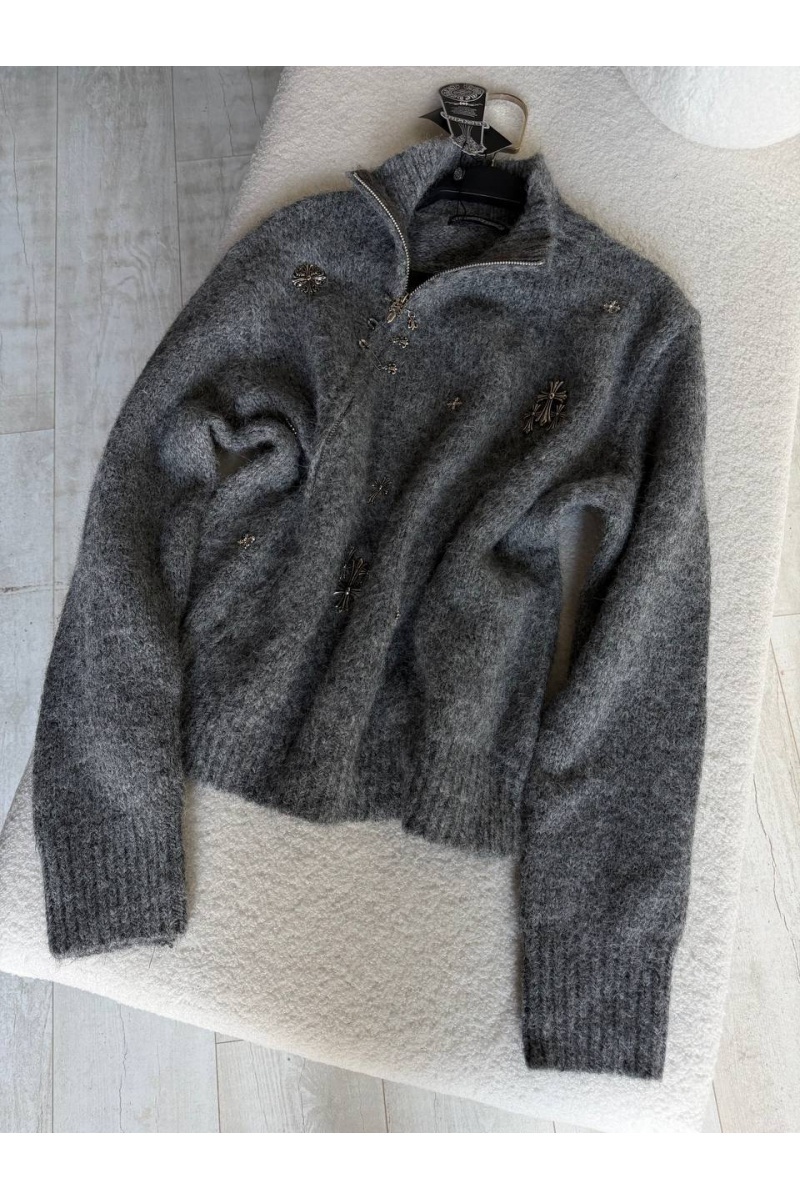 Chrome Hearts Женский шерстяной свитер premium
