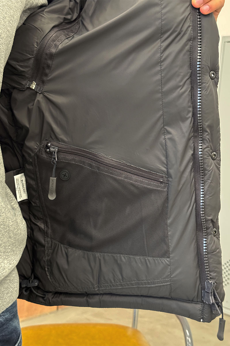 Burberry Серая куртка со съёмными рукавами Lockwell logo-patch