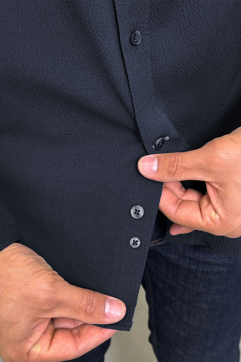 Etro Мужская тёмно-синяя рубашка Pegasus logo