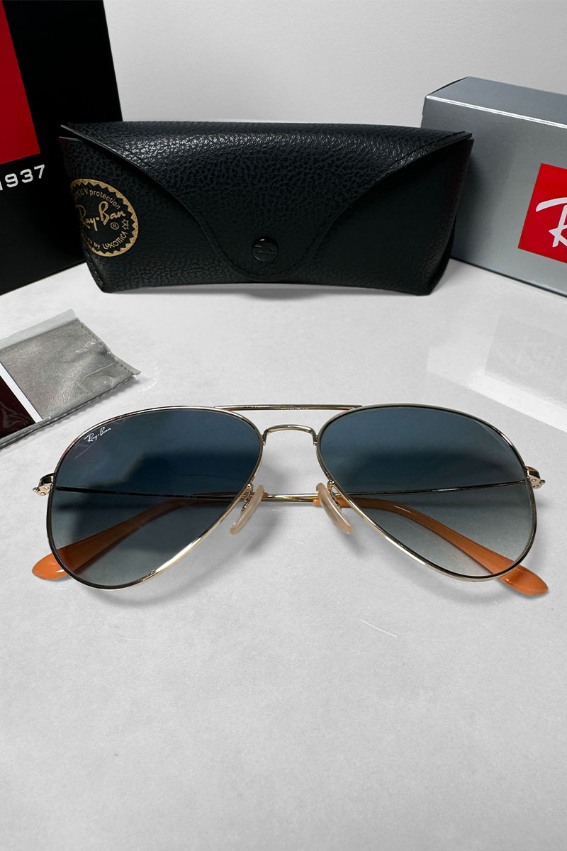 Ray Ban Солнцезащитные очки Aviator Large Metal - Blue 